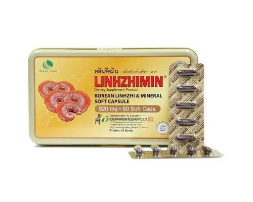 Linhzhimin - Reishi Mushroom Extract - 60 Capsules